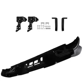 Gm1103179 Maxpeedingrods Wgzi7o Black Rear Bumper For Chevy Silverado 1500 2014-2018 Steel