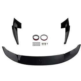 Maxpeedingrods Whid0m Front Lip For Bmw F10 M Sport 2011-2016 Performance Style Gloss Black Abs