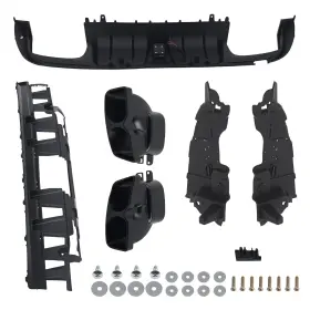 Xp0tai Maxpeedingrods Rear Diffuser Lip Tip Carbon Look For 2015-2021 Benz W205 C63 C63s C43 Sedan