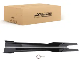 Z6y5mf Maxpeedingrods Black Abs Side Skirt For Dodge Charger Srt Gt R/t 2015-2023 Extension Panel 2pc