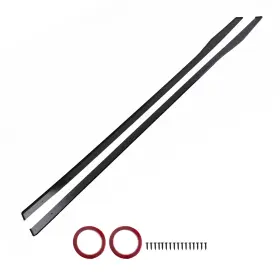 Zj3fiv Maxpeedingrods Side Skirt Extension For Benz C-class W205 C205 W204 S204 2015 2016-2021 Black