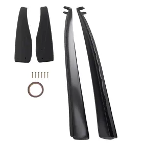 Zjym13 Maxpeedingrods Body Side Panel Extension For Chevrolet Corvette Wide 2005-13 Black Abs Kit