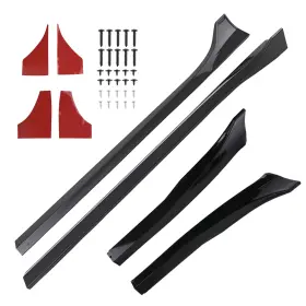 Zs25ct Maxpeedingrods Abs Plastic Side Skirt Extension Kit For Tesla Model 3 17-23 Black Body Panels