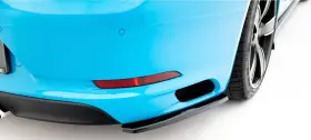Po-911-991-rsd1g Maxton Design Rear Side Splitters Porsche 911 Carrera 991.1 Gloss Black