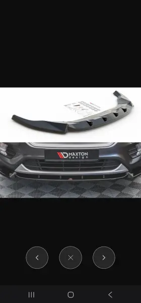 Fo-es-3-fd1g Maxton Designs 17-19 Ford Escape Front Bumper Spoiler