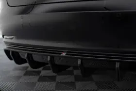 Te-model3-1-rs2g Maxton Design Tesla Model 3 V2 Rear Diffuser In Gloss Black 2017-2023