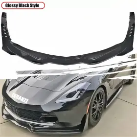 Ixuan-corvette-2019-front-gb Meijiasheng Front Lip Splitter Side Winglets Glossy For Corvette C7 Stingray Stage3 14-19