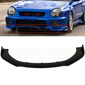 10023231 Mirozo 3x Universal Valance Front Bumper Lip Splitter Chin Spoiler Painted Black Pp