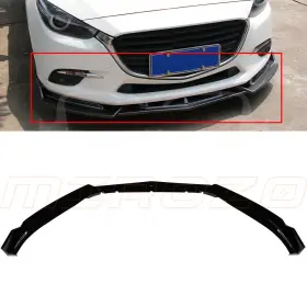 10023268 Mirozo 3x For 2014-2018 Mazda 3 Painted Black Front Bumper Body Kit Lip