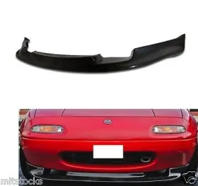 5459 Mitstocks For 90-97 Na Miata Gv Pu Black Add-on Front Bumper Lip Spoiler Chin Splitter