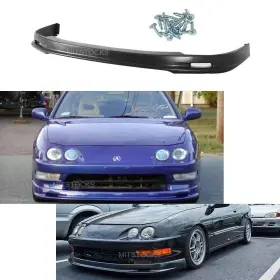 54651012 Mitstocks Fit 98-01 Integra Dc2 Add-on Pp Black Front Bumper Lip Spoiler Chin Mugen Style