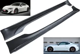 Mit-ssk-sfrs13trd Mitstocks For 13-20 Frs Brz Toyota 86 J Style Side Skirt Rocker Panel 2 Pieces Black Pu