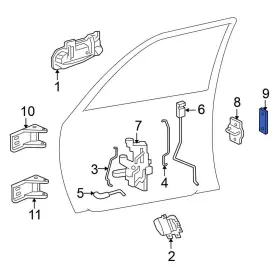 04780259ad Mitsubishi Oe For Raider 06-08 Front Door Lock Striker Pin