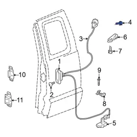 06105037aa Mitsubishi Oe For Raider 2006-2009 Door Latch Bolt
