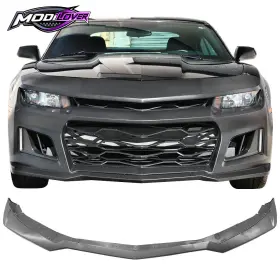 Mor-bkp-cc146gzl1.4 Modilover001 Fits 14-15 Chevy Camaro Zl1 Style Front Lip Bumper Black - Pp