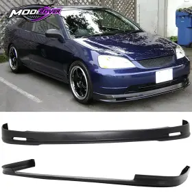 Mor-cb-a010806 Modilover001 Fits 01-03 Civic 4dr Mugen Style Front Tr Rear Bumper Lip Spoiler