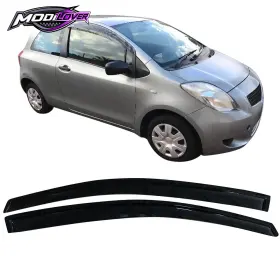 Mor-wd-tya072 Modilover001 Fits 07-11 Yaris Xp90 Hatchback Window Visor Rain Guard Wind Deflector Shield
