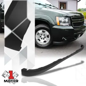 Mt1-9810yltz Motor-1 Black Front Lower Bumper Face Bar Lip Spoiler Kit For 07-14 Avalanche/suburban