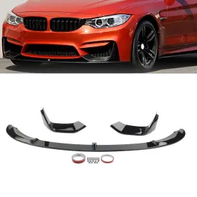 77us Motorshop 550727954150 Front Bumper Lip Spoiler For Bmw F80 M3 F82 F83 M4 2015-2020 Bright Black Abs Us