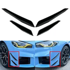Motorshop168 336854315121 Gloss Black Front Bumper Splitter Side Skirt Spoiler For Bmw M2 G87 2023-2024