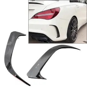 Motorshop168 412562373957 Blk Rear Bumper Vent Canards Air For Mercedes-benz W117 Cla200/250/45