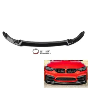 Motorshop168 510001187735 Cs Style Front Lip Splitter Black For Bmw F80 M3 F82 F83 M4 2015-2020 Us Stock
