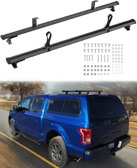 Or-fbac682v01 Mountainpeak 500lb Capacity Pickup Truck Topper Ladder Rack Camper Black