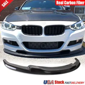 20131121 Mrcarcar For Bmw 3 Series F30 F31 320i M-sport 12-17 Real Carbon Front Bumper Lip Spoiler