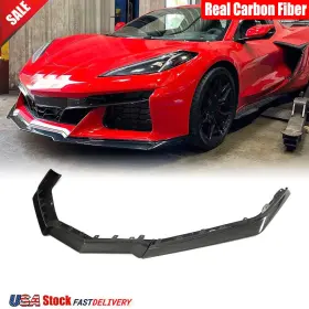 Hd630 Mrcarcar For Chevrolet Corvette C8 Z06 2020-24 Real Carbon Front Bumper Lip Spoiler