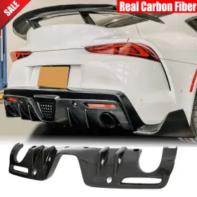 Kf655 Mrcarcar For Toyota Supra Gr A90 A91 Mk5 19-24 Real Carbon Rear Bumper Diffuser Body Kits