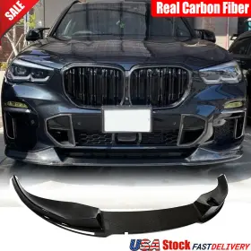 Mrcarcar Lq091 For Bmw X5 G05 M-sport 2019-2022 Real Carbon Front Bumper Lip Spoiler Splitters