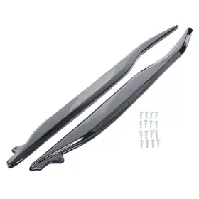 32178 Nikki Auto Parts For 2014-2019 Corvette C7 Gloss Black Z06 Style Side Skirt Extensions Splitter