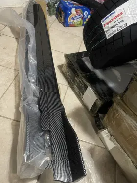 Ni-g20-sk1-cf Ninte For 2019-2024 Bmw G20 3 Series M Sport Side Splitter Carbon Fiber Look Ne