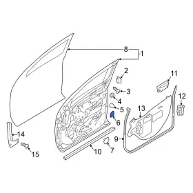 648916rr0a Nissan Oe For Altima 2019-2024 Rear Upper Door Plug