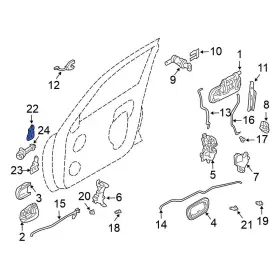 80401zj00a Nissan Oe For Titan 2004-2015 Front Lower Door Hinge