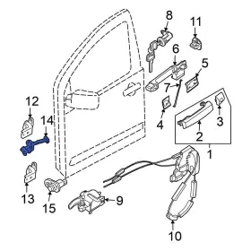 804309bt0b Nissan Oe For Frontier 2020-2021 Front Door Check