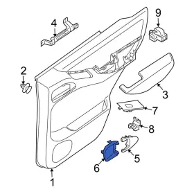 80682ea703 Nissan Oe For Frontier 05-21 Front Right Interior Door Handle Screw Cap