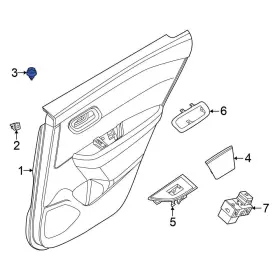 809996ra1a Nissan Oe For Rogue 2021-2024 Door Interior Trim Panel Retainer