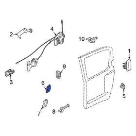 824007s000 Nissan Oe For Frontier 2022-2026 Front Right Lower Door Hinge 824007s000 Nissan Oe For Frontier 2022-2026 Front Right Lower Door Hinge