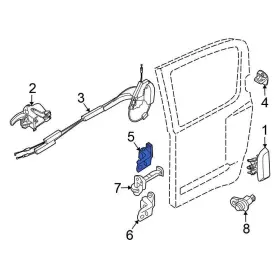 82401zp80a Nissan Oe For Altima 2002-2007 Rear Left Upper Door Hinge