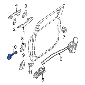 824309bt0a Nissan Oe For Frontier 2020-2026 Rear Door Check