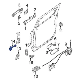 82430zc30a Nissan Oe For Titan 2004-2015 Rear Door Check