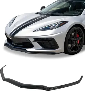 84869770 Nubehone Carbon Flash C8 Front Bumper Lip Splitter Fit For Corvette 2020-2025 3pcs Abs