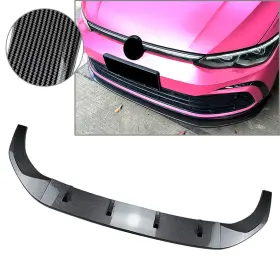 Obox 550743237381 Abs Front Splitter Spoiler Lip Body Kit For Vw Golf Mk8 Gtd Gte R R-line 20