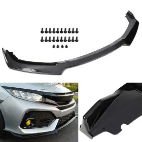 161094-5209-2044229942 Ocpty 3pcs Glossy Black Car Front Bumper Spoiler Lip Fit For 2016-2020 Ho