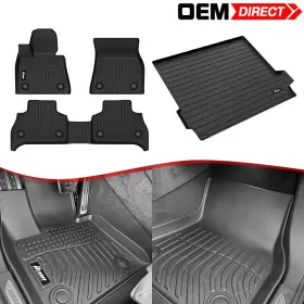 Oed-cpd-bg055-1-bk Oemdirect 198073070775 Fits 19-25 Bmw X5 G05 Tpe All Weather 3d Floor Mats And Trunk - 5 Passengers
