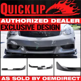 Oemdirect 842961116402 For Scion Tc Type 6 Universal Front Bumper Quick Lip Splitter 2pc 23.5 X 4