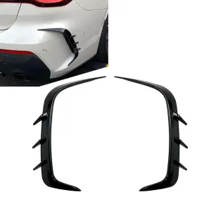 Oginodaisukeusa 550715753321 Rear Bumper Splitter Canard Air Vent Trim For Bmw 4 Series G22 G23 M-sport 21-22