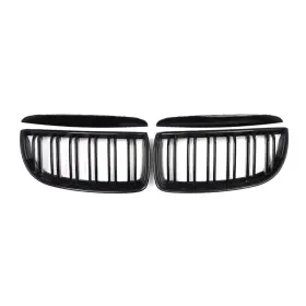 1203p081mpb Omac For Bmw E90 E91 2005-2008 Front Kidney Grille M3 Style Gloss Black Dual Slat