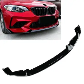 Onegogogo 550715490264 1pc Cs Style Front Bumper Spoiler Lip For Bmw F87 M2 16-2021 Glossy Black Us